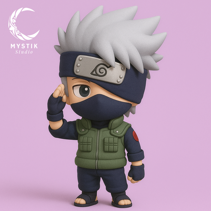 💬 Kakashi Hatake Chibi – Naruto 3D Model STL・ STL File for 3D  printing・Cults