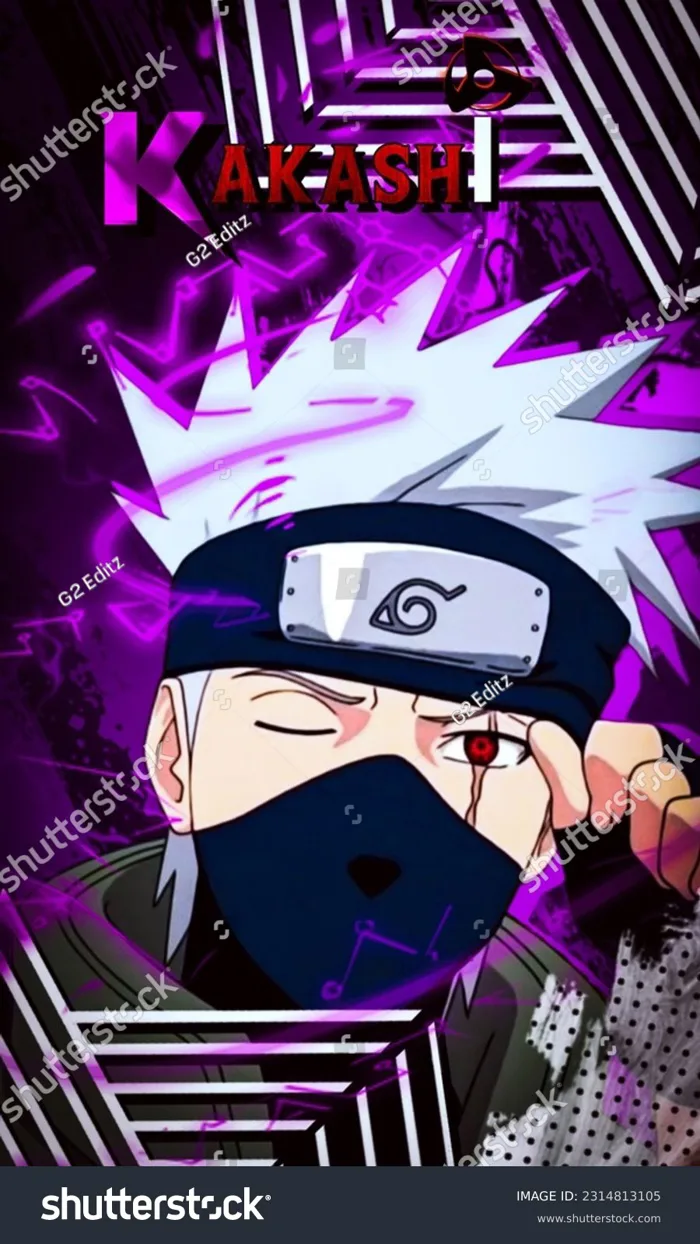 Kakashi Hatake Wallpaper Poster Naruto: Hình minh họa có sẵn 2314813105 |  Shutterstock
