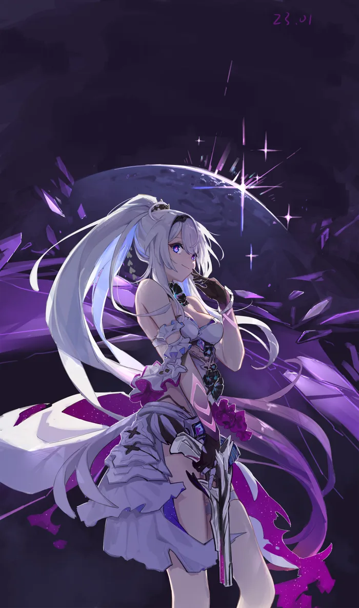 Hình nền : Honkai Impact, Tác phẩm nghệ thuật, Honkai Impact 3rd, fanart, Kiana  Kaslana, Anime cô gái, tóc trắng, tóc đuôi gà, Sự phân chia, trang phục,  Hand on mouth, Mặt