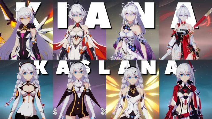 Battlesuit Evolution of KIANA KASLANA! Honkai Impact 3