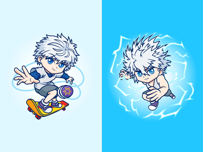 Killua Zoldyck 🥶⚡ by catalyst on Dribbble