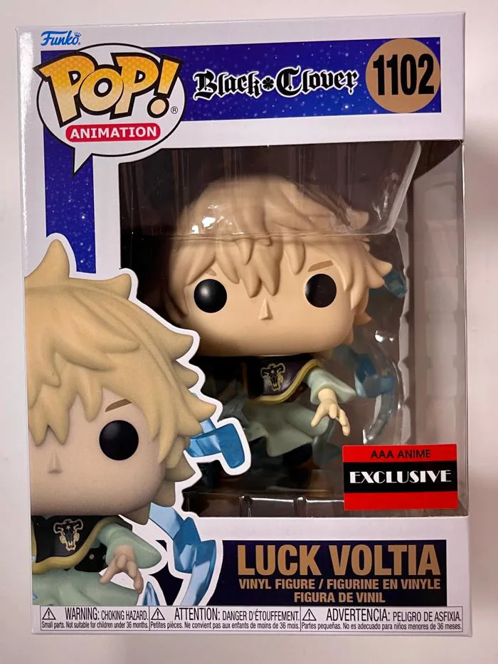 Funko Pop! Animation Luck Voltia #1102 Black Clover 2022 AAA Anime Exc –  Mustang Comics