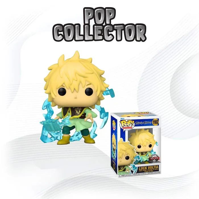 Funko Pop Black Clover 1102 Luck Voltia – Pop Collector / Magasin Funko Pop  & Loungefly
