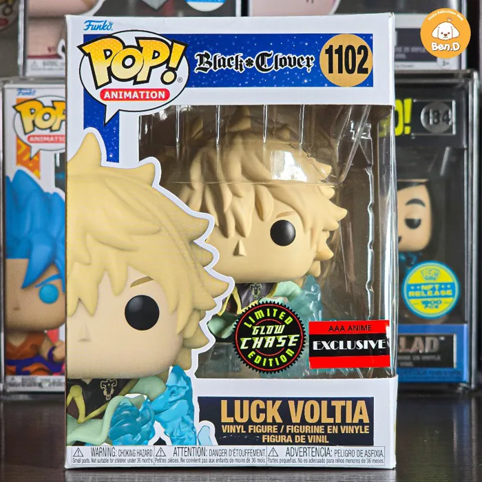 Mô hình Funko POP Animation: Black Clover - Luck Voltia (GLOW CHASE) #1102,  AAA Anime | Shopee Việt Nam