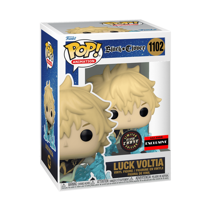 Funko POP! Black Clover - Luck Voltia (Bản GLOW Đặc Biệt) Damaged Box, AAA  Anime