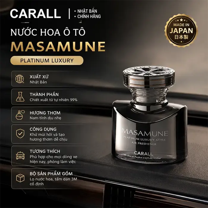 Nước Hoa Ô Tô Masamune Cao Cấp Nhật Bản