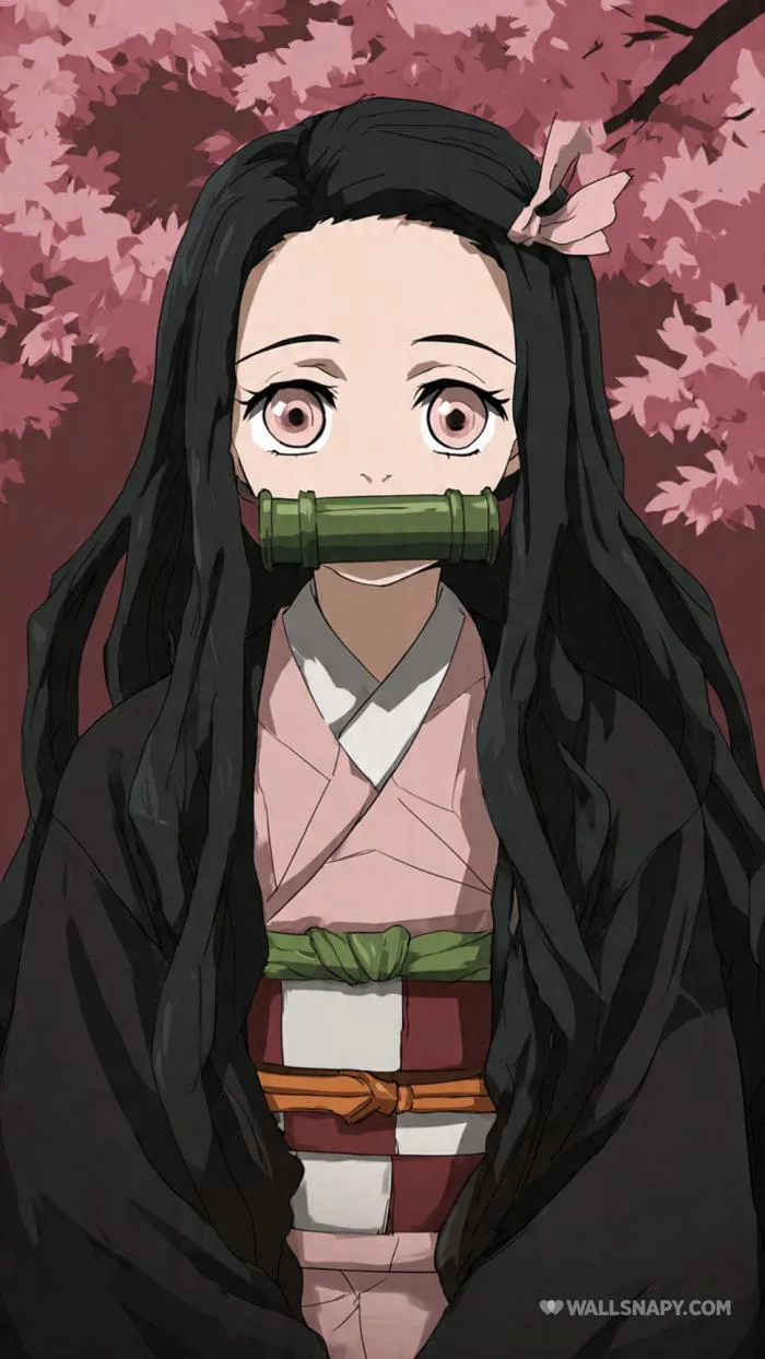 Demon slayer nezuko kamado 4k wallpaper