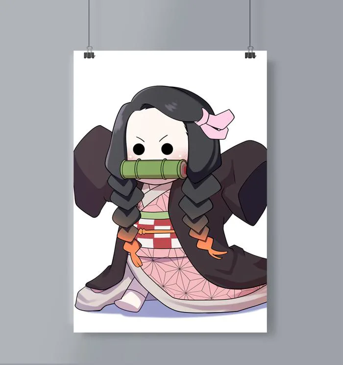 Cute Nezuko Kamado Poster Portrait Demon Slayer – Mangastore