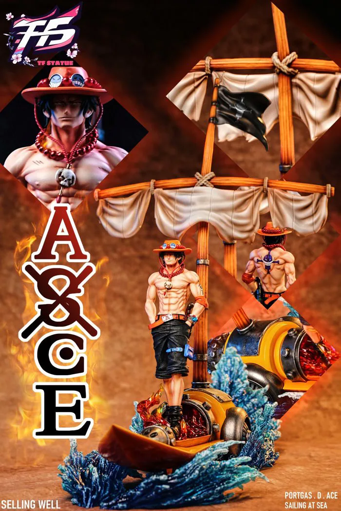 One Piece TF statue Studio Firepower Ship Portgas D Ace