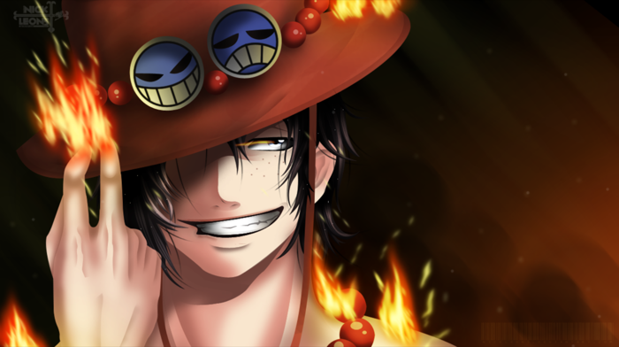 One Piece — Portgas D. Ace: Blazing HD | Ace's Flame: Anime HD Wallpaper |  Flame-Handed Ace — HD by Nicolas Leon | 1950x1092 | Wallpaper Abyss