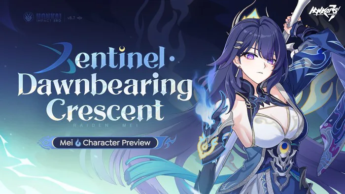 Raiden Mei's New S-rank Battlesuit Xentinel · Dawnbearing Crescent Preview  - Honkai Impact 3rd