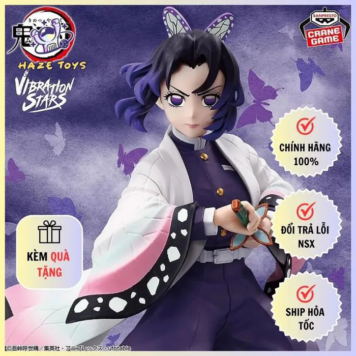 Mô Hình Demon Slayer - Kimetsu no Yaiba - Vibration Stars - Shinobu Kocho  Figure Chính Hãng (Bandai Spirits)– Haze Toys